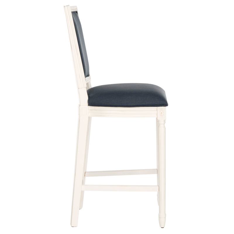 SAFAVIEH Rusmira-30 Inch Rectangular Bar Stool (Set of 2) - 23.5" x 19.3" x 47.3" - 19Wx24Dx47H