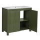 preview thumbnail 139 of 161, GDFStudio - Elysia Wood Bathroom Vanity with Ceramic Sink & Storage Cabinet Organizer