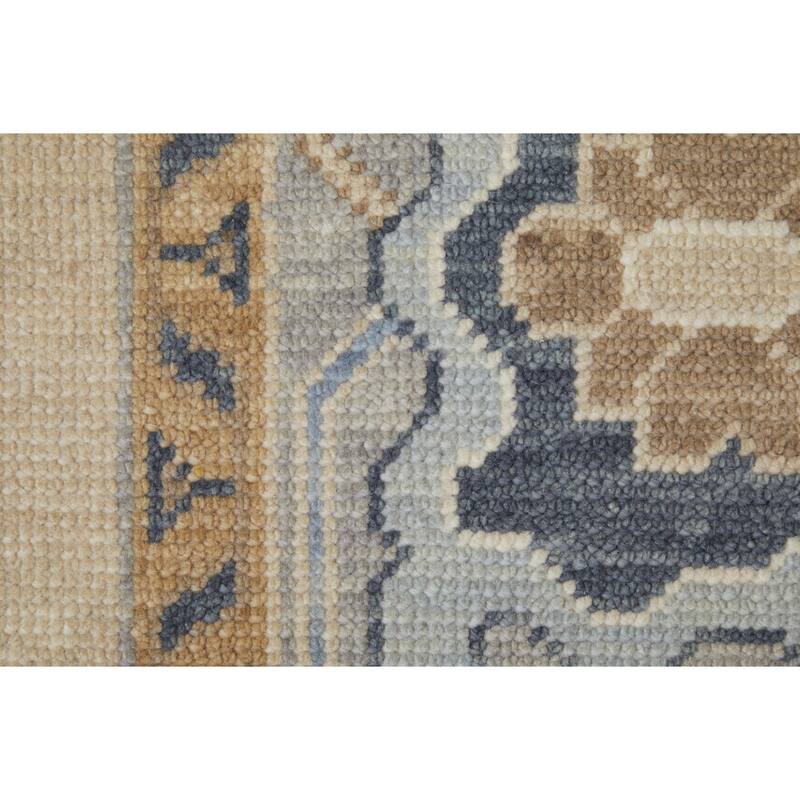 Grand Bazaar Larson Hand Knotted Floral & Botanical Transitional Area Rug