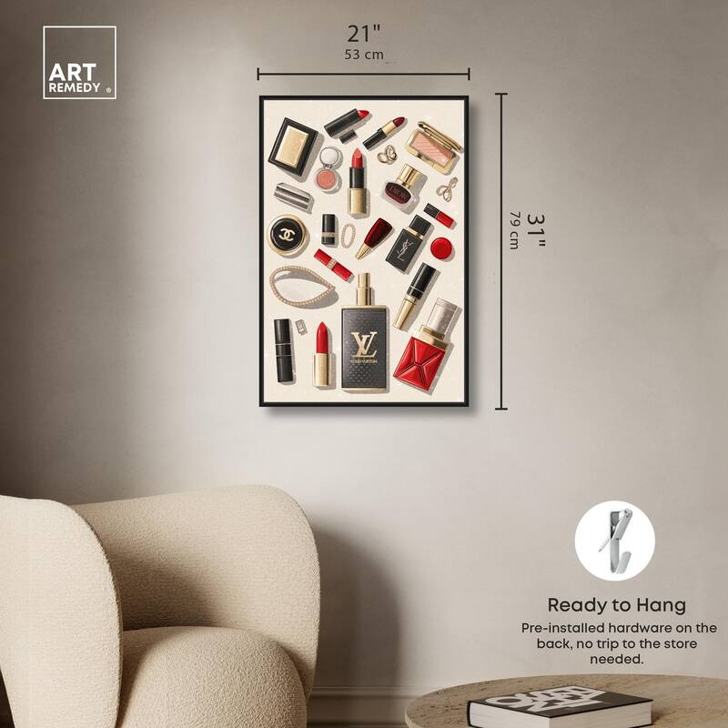 Luxury Makeup Collection Canvas by Art Remedy