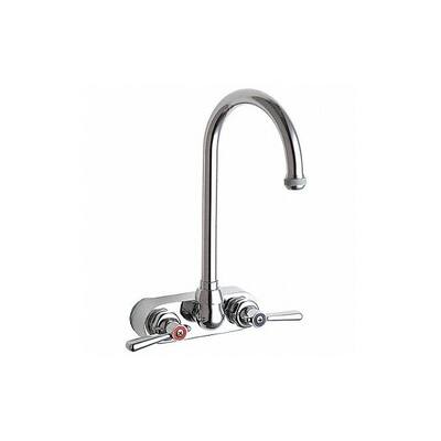 Chicago Faucet Gooseneck,Chrome,Chicago Faucets,521 521-GN2AE1ABCP - 1 Each - Silver