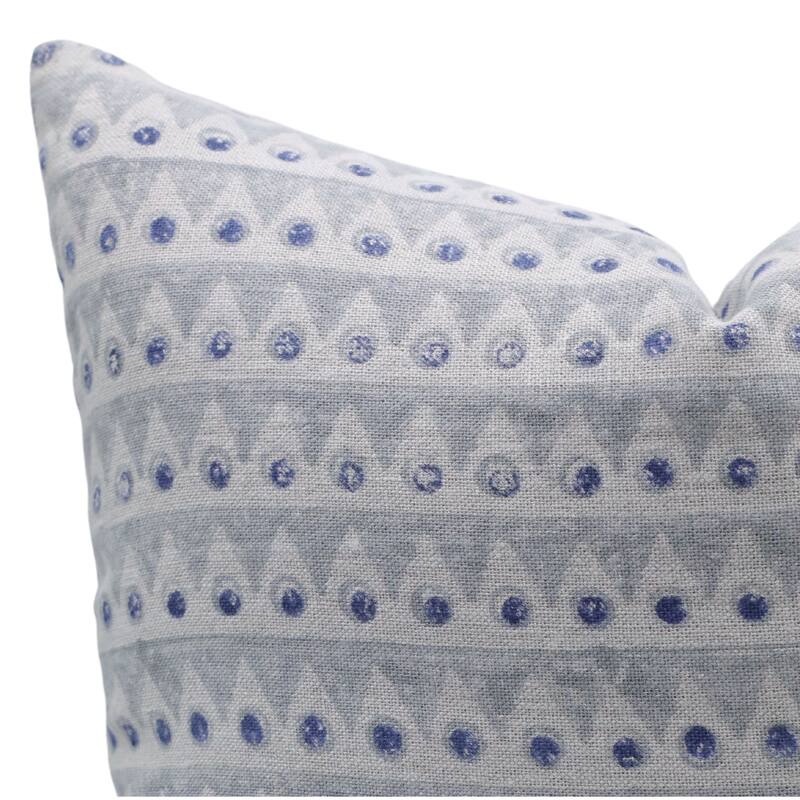 Fabdivine Linen Boho Block print pillow Cover