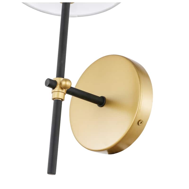 Elegant Lighting Mel 15" Wall Sconce with Linen Shade
