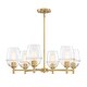 preview thumbnail 7 of 8, Designers Fountain D310M-6CH Summer Jazz 6 Light 28" Wide Chandelier