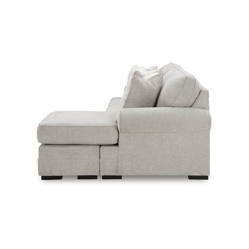 Signature Design by Ashley Eastonbridge Gray Sofa Chaise - 97"W x 62"D x 39"H