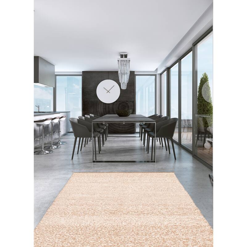 ECARPETGALLERY Flat-Weave Ankara Ivory Wool Kilim - 4'11 x 6'8