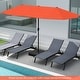 preview thumbnail 46 of 58, Gymax 13 FT Double-sided Patio Umbrella Outdoor Large Twin Size