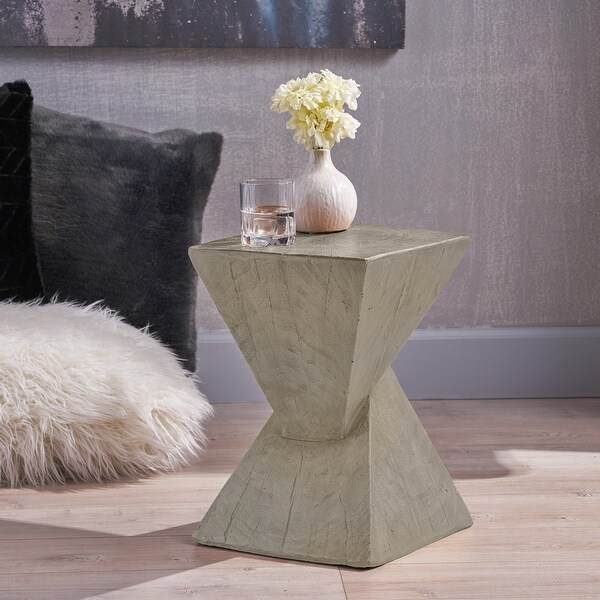 H&O × Geek Field _ ML SideTable GEOMETRIC MGO SIDE table - Bed Bath & Beyond - 42985125