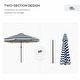 preview thumbnail 40 of 39, Outsunny 9ft Patio Umbrella with Push Button Tilt and Crank, Ruffled Outdoor Market Table Umbrella with Tassles and 8 Ribs