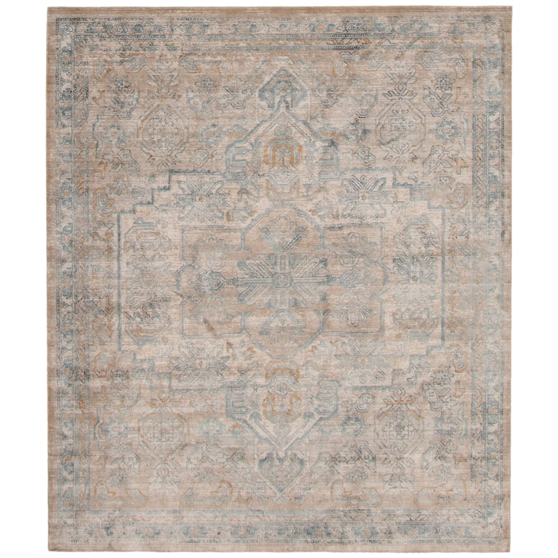ECARPETGALLERY Bahama Heriz Transitional Rug - 5'3" x 6'7" - Beige/ Grey