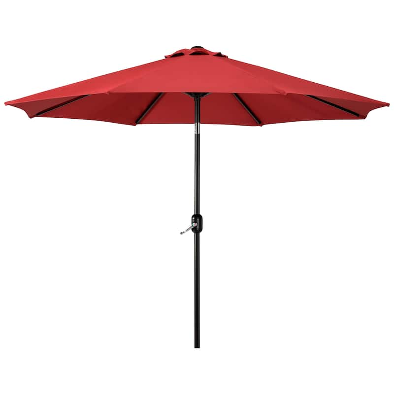 Holme 9-foot Steel Market Patio Umbrella with Tilt-and-Crank