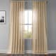 Exclusive Fabrics Faux Linen Sheer Curtain (1 Panel) - 50 X 108 - Raffia Tan