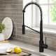 Kraus Oletto Commercial 2-Function Pulldown Kitchen Faucet - KPF-2631 - 21 7/8" Height - MB - Matte Black