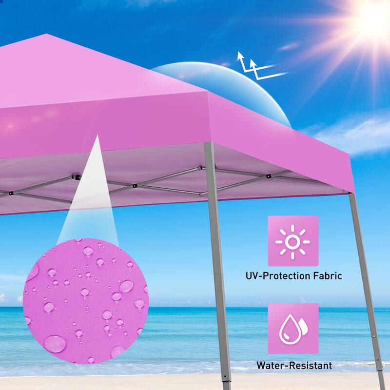 Ainfox 10 x 10ft Pop Up Canopy Tent Instant Shelter UV-protected Inclined Leg