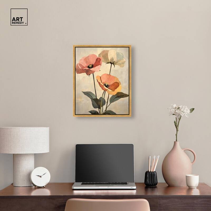 Blush and Ochre I Canvas by Art Remedy
