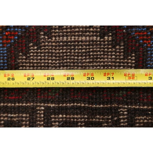 Geometric Traditional Balouch Persian Area Rug Handmade Wool Carpet - 3 ...