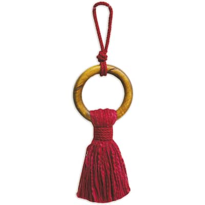 Red Tassel Ornament -Set of 6