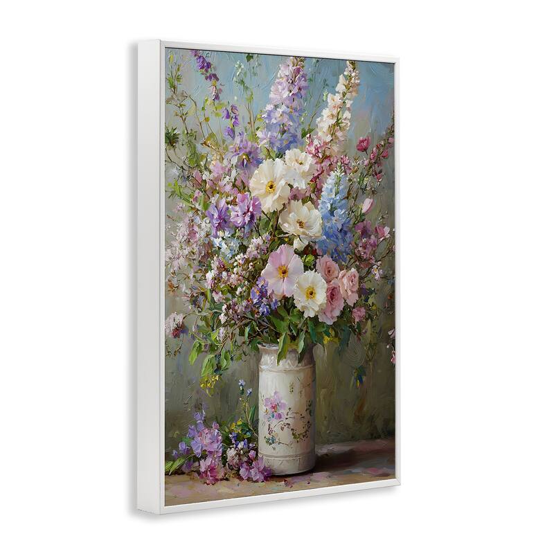 Stupell Flowers in Southern Country Vase Framed Giclee Art Design By Franklyn Gregory