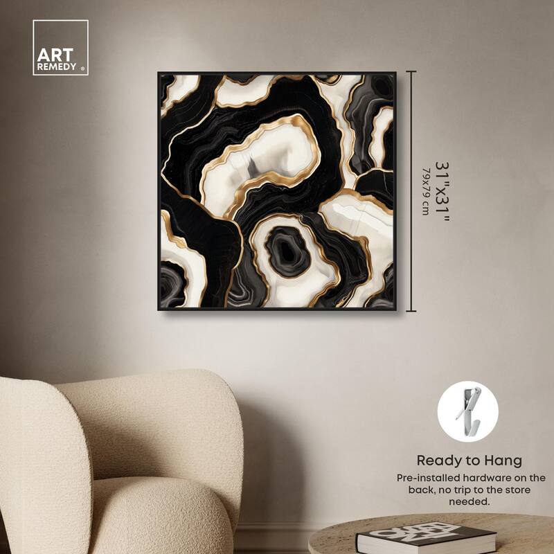 Coal Core Canvas by Art Remedy