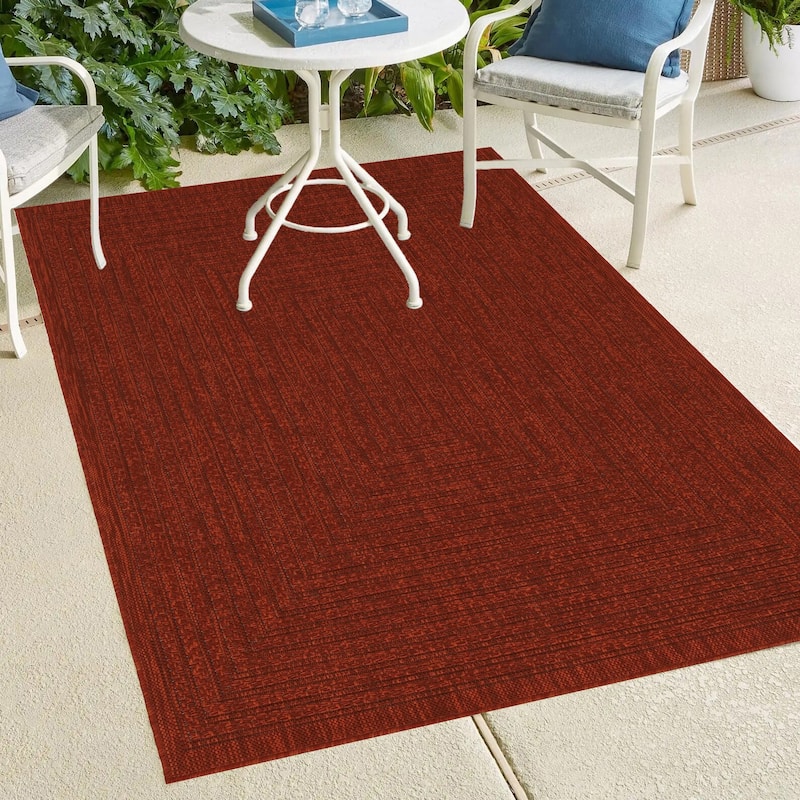 Machine Washable, Weather and UV Resistant Viola Design 4 color Option-Natural & Black & Red & Ivory