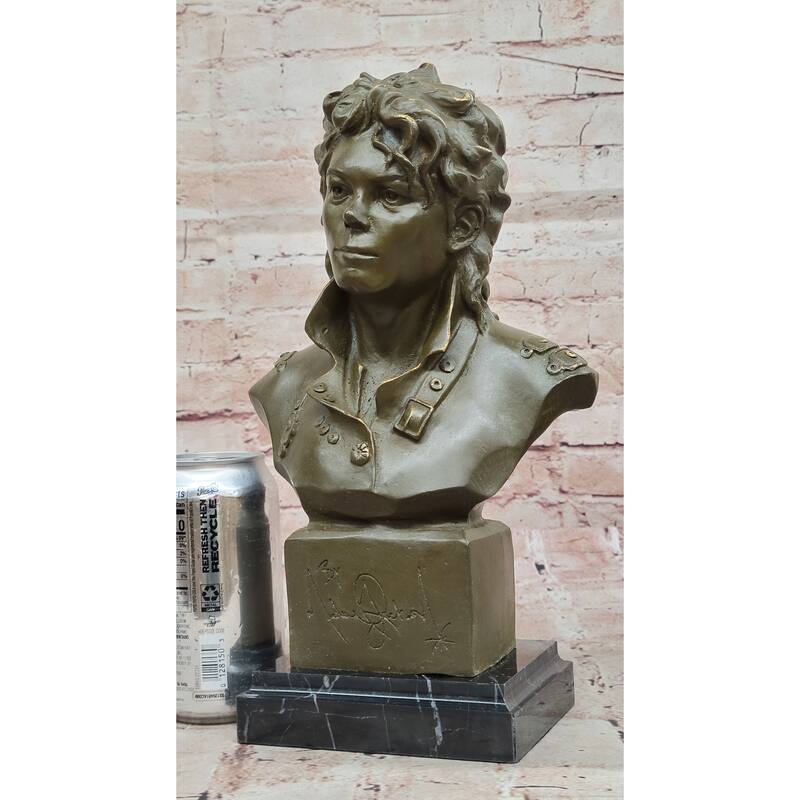 Bronze Bust Sculpture Of Michael Jackson – Limited Edition By Mavchi
