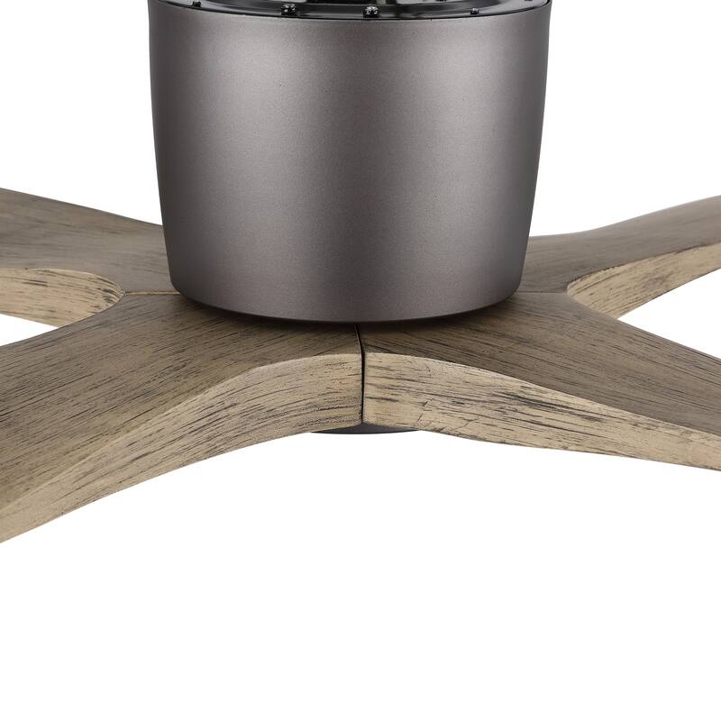 MLiAN 48" 4 Blades Indoor DC Flush Mount Ceiling Fan with Remote