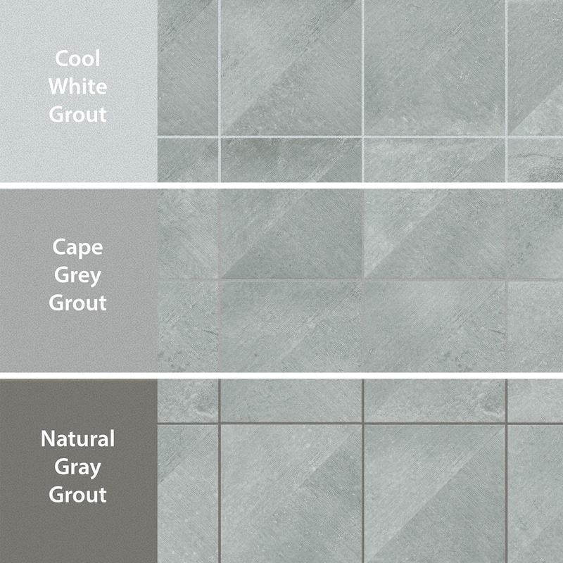 Merola Tile Atlas Rigato Grey 9-3/4" x 9-3/4" Porcelain Floor and Wall Tile
