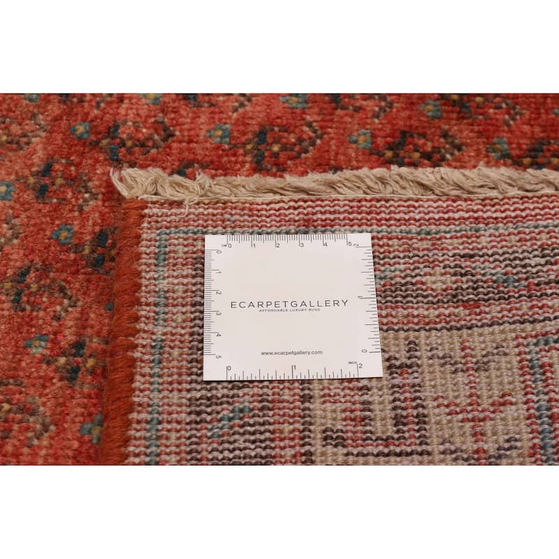 ECARPETGALLERY Hand-knotted Andelz Red Wool Rug - 3'7 x 10'8