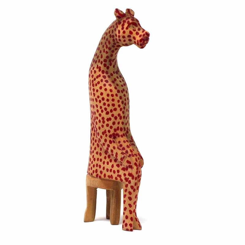 Hand-carved Mahogany Safari Party Animals, 13-Piece Set