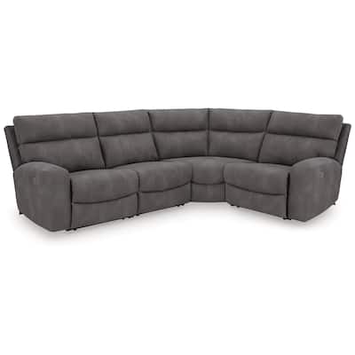 Signature Design by Ashley Next-Gen DuraPella 4-Piece Power Reclining Sectional - 105.5"W x 76.5"D x 42"H