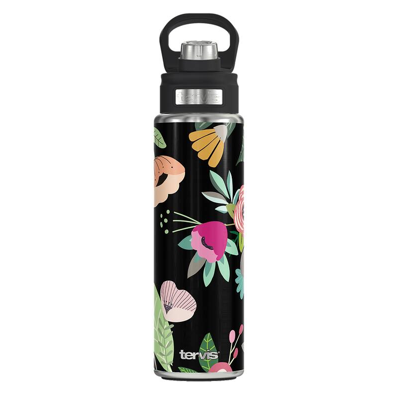 Tervis Brilliant Buds Triple Walled Insulated Travel Tumbler, Brilliant Buds - 24oz Wide Mouth Bottle - 24oz Wide Mouth Bottle