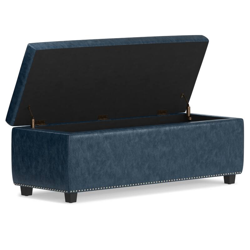 WYNDENHALL Springfield 48 inch Wide Rectangle Storage Ottoman