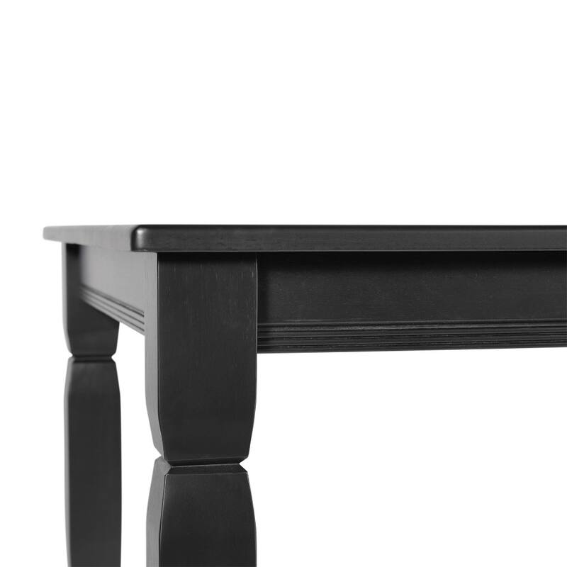 Solid Wood Commercial Grade Dining Table with Turned Legs