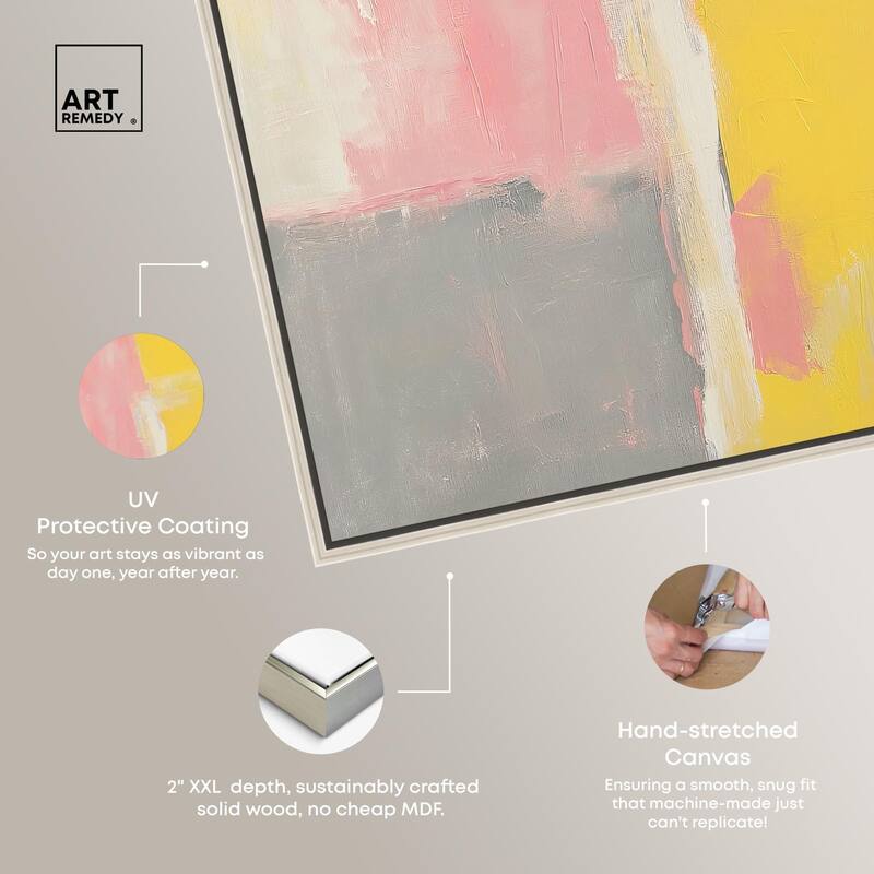 Blush and Sunshine Canvas by Art Remedy