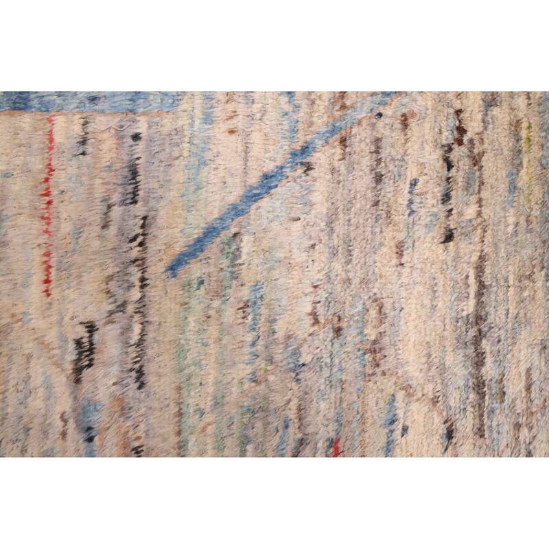 ECARPETGALLERY Hand-knotted Pak Finest Marrakesh Light Blue Wool Rug - 8'4 x 9'6