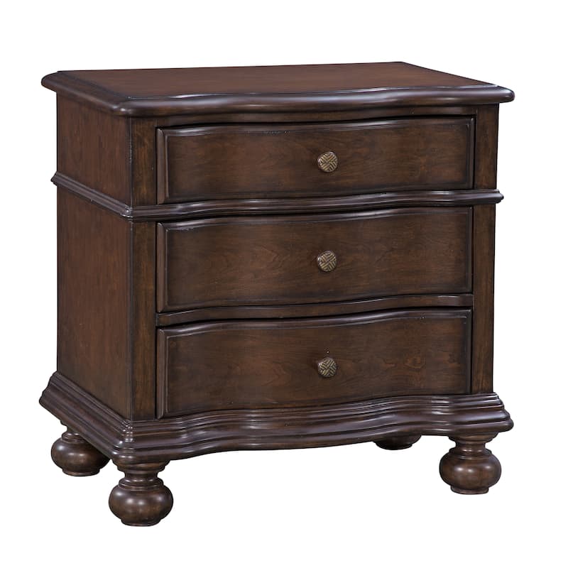Roanoke 3-drawer Nightstand