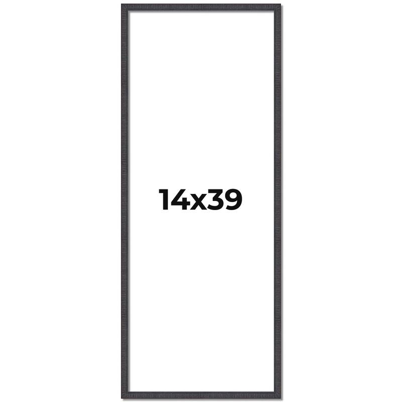 14x39 Frame Brown Picture Frame - Complete Modern Photo Frame Includes