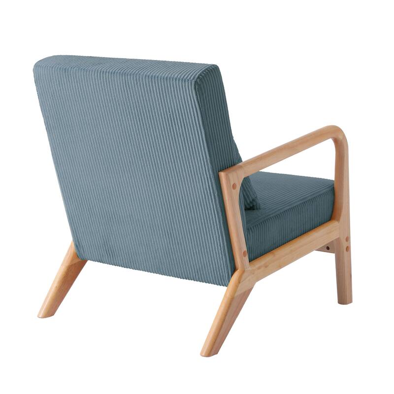 Set of 2 Mid-Century Upholstered Accent Chair with Cushion