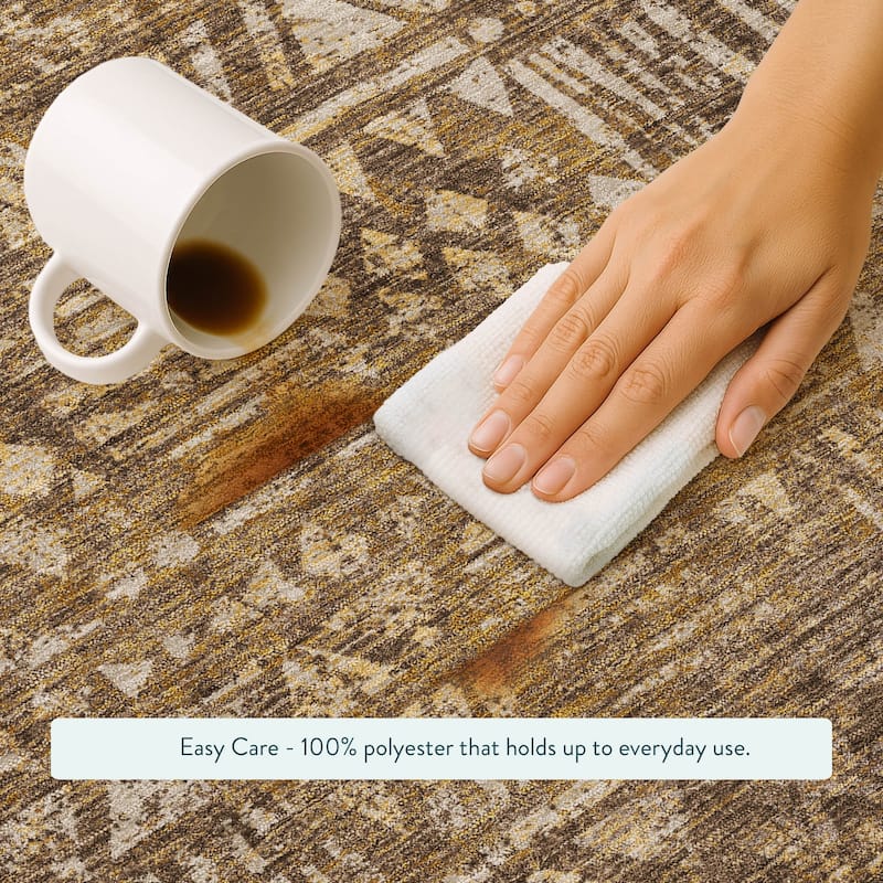 Machine Washable Indoor/ Outdoor Global Jara Chantille Rug