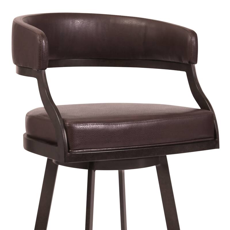 Dione Upholstered Bar or Counter Height Swivel Stool