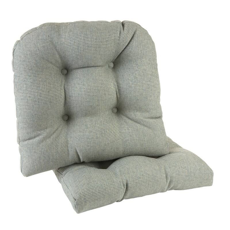 Klear Vu Gripper Omega Extra Large Dining Room Chair Cushion Set - Spa - Set of 2