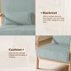 preview thumbnail 123 of 161, 25" W Mid Century Upholstered Wood Accent Chair with Pillow