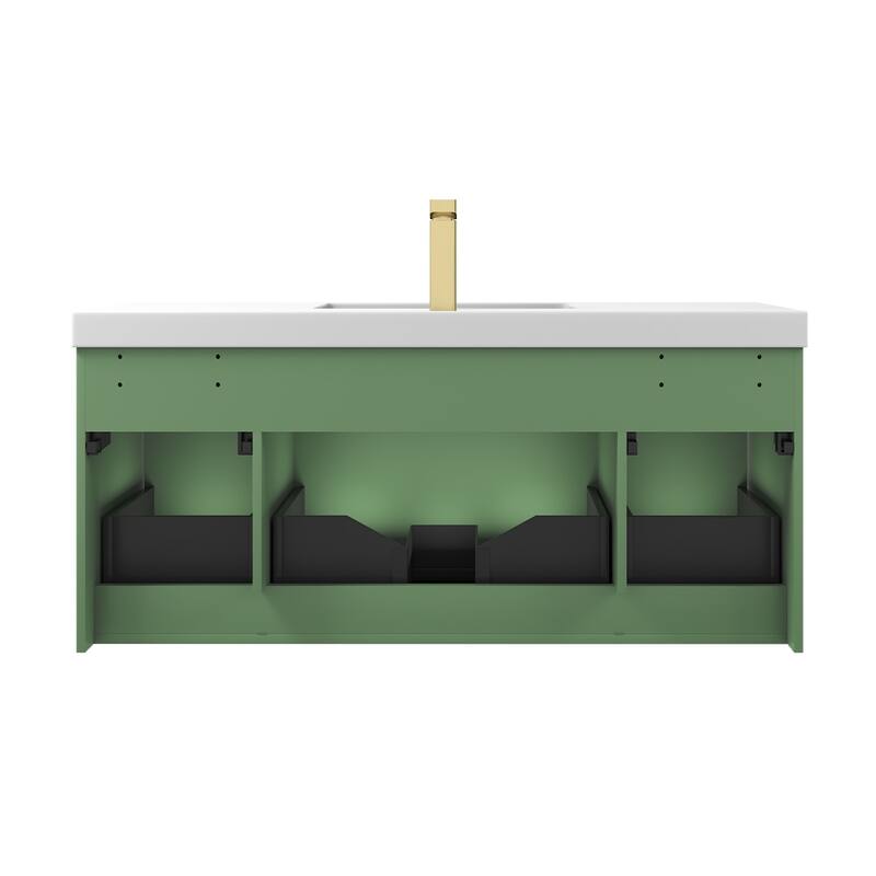 Floating Bathroom Vanity with Sink, Wall Mounted Vanity