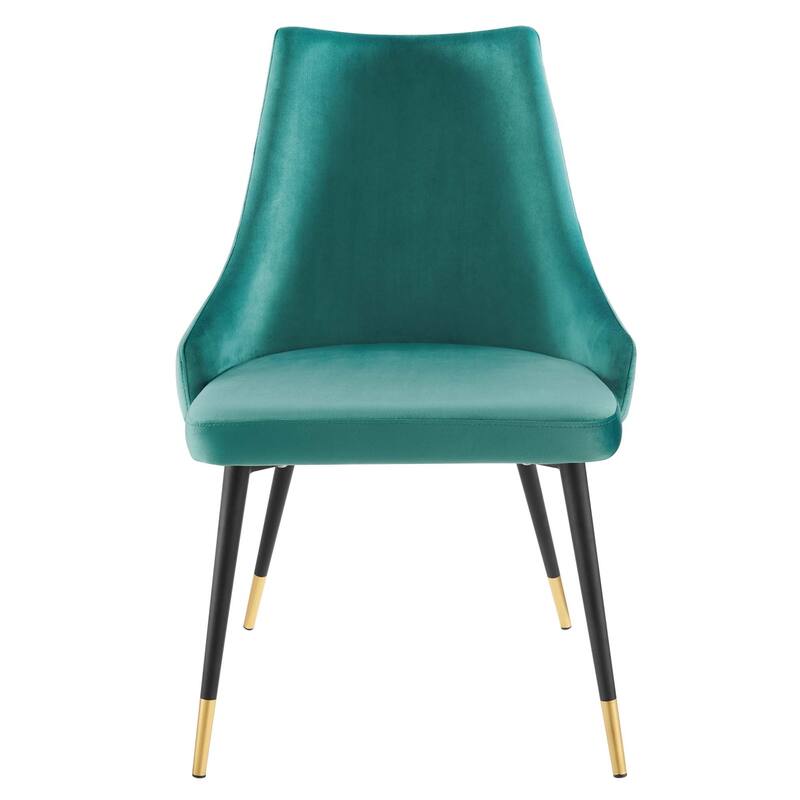 Modway Adorn Dining Side Chair Performance Velvet in Navy, Set of 2