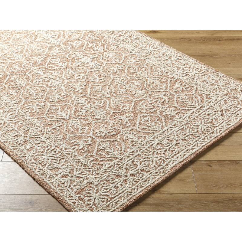 Livabliss Sicily Casual Solid Color Wool Area Rug
