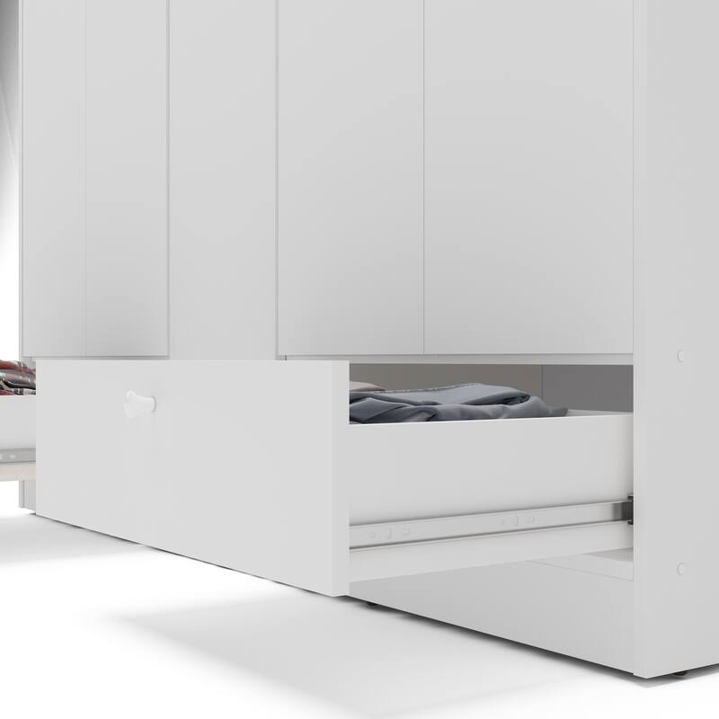 Polifurniture Denmark 5 Door Bedroom Armoire with 2 Drawers