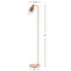 preview thumbnail 10 of 8, Liam 57" Metal Task LED Floor Lamp, Copper by JONATHAN Y