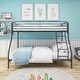 preview thumbnail 1 of 5, Heavy Duty Twin-Over-Full Metal Bunk Bed, Easy Assembly with Enhanced Upper-Level Guardrail, Black