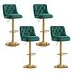 preview thumbnail 15 of 30, HOMYKA 360 Degrees Swivel Velvet Bar Chair With Adjustable Height of 4
