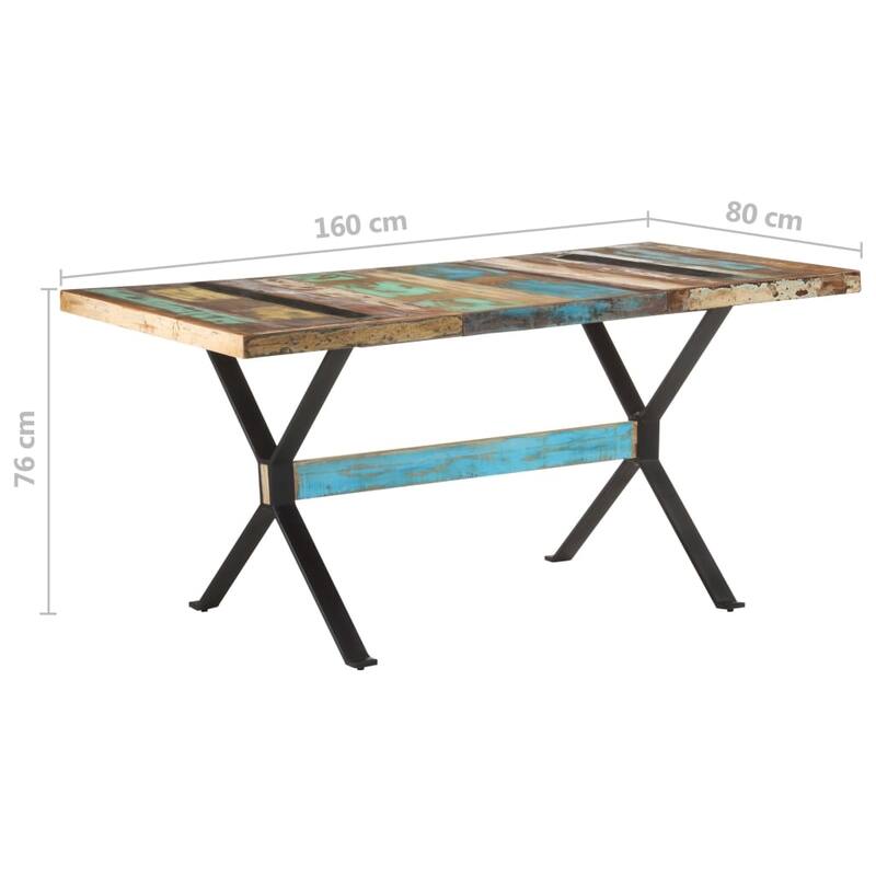 vidaXL Dining Table Wooden Dinner Bistro Table for Dining Room Kitchen Office